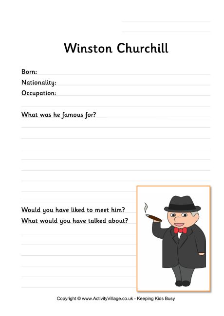 Download Winston Churchill Worksheet
