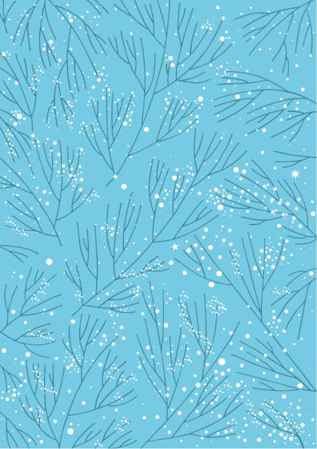 Winter branches scrapbook paper