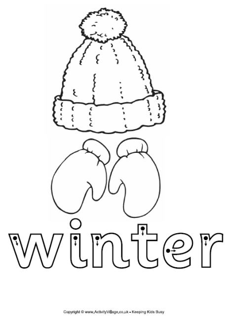 Winter finger tracing