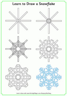 Winter learn to draw printables