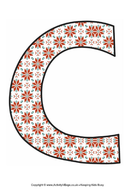 Winter letters cosy
