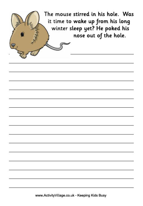 Story Starter - Winter Mouse Story Starter - Winter Mouse