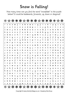 Winter Word Searches