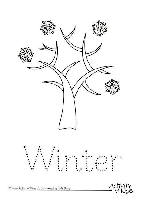 Winter word tracing
