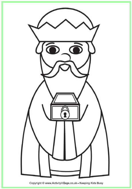 Wise Man colouring page