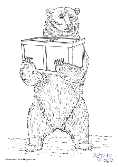Wojtek the Soldier Bear colouring page 2 Wojtek the Soldier Bear colouring page 2