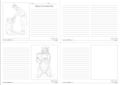 Wojtek the Soldier Bear story paper