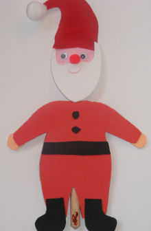 Wooden Spoon Santa