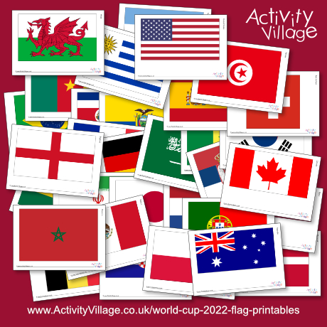 World Cup 2022 flag printables