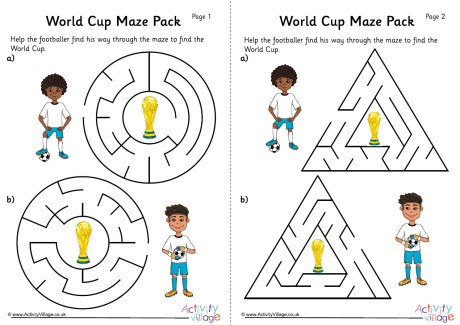 World Cup Maze Pack World Cup Maze Pack