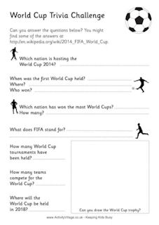 World Cup Worksheets