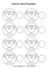 Printable rosettes - World's best blank