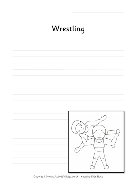 Wrestling writing page