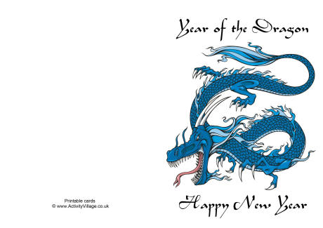 Year of the Dragon card 2