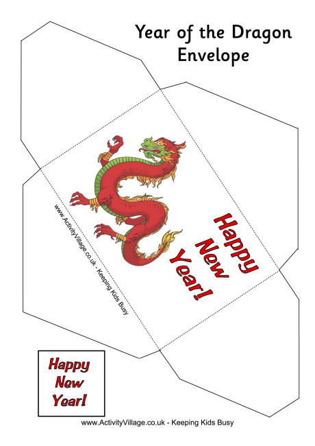 Year of the Dragon envelope 1
