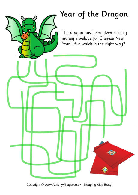 Year of the Dragon path puzzle