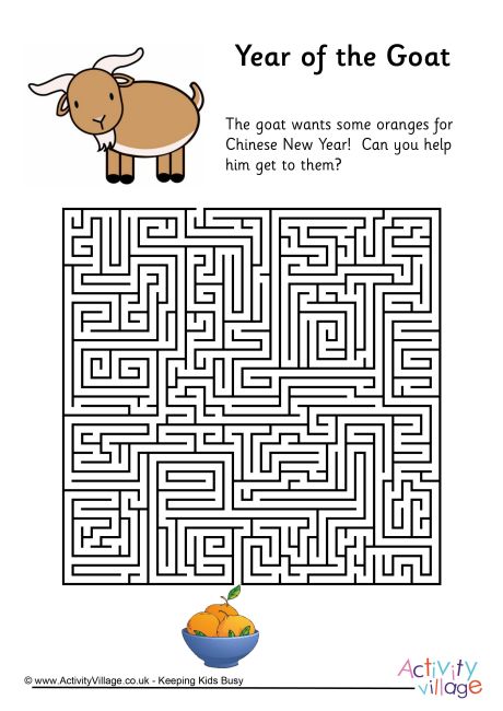 Year of the Goat maze 3