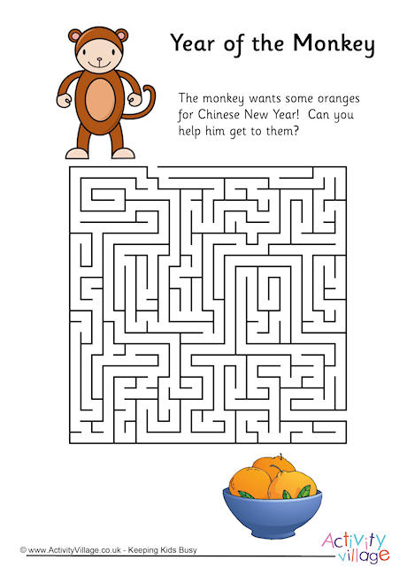 Year of the Monkey maze 2