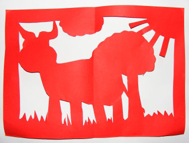 Year of the Ox paper cut