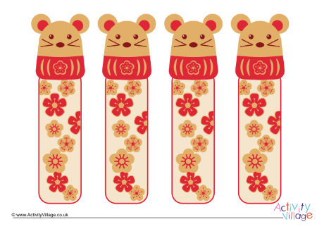 Year of the Rat bookmarks 2