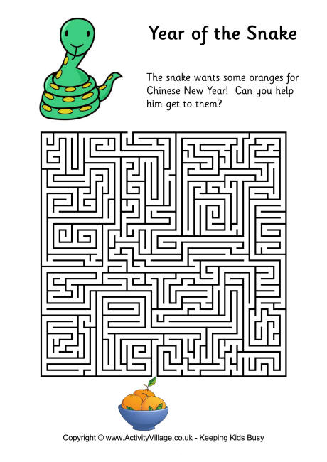 Year of the snake maze 3