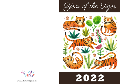 Year of the Tiger card Year of the Tiger card