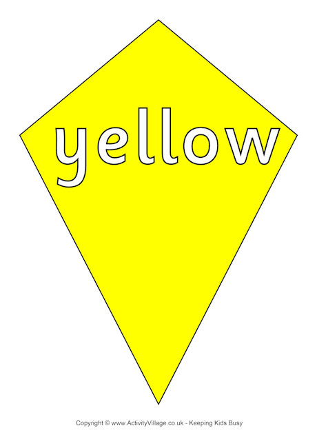 Yellow kite poster
