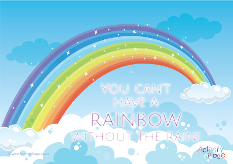 You can't have a rainbow poster