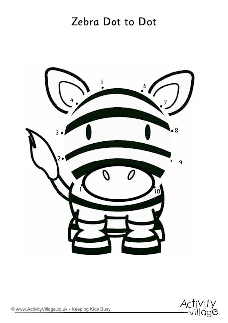 Zebra Dot to Dot