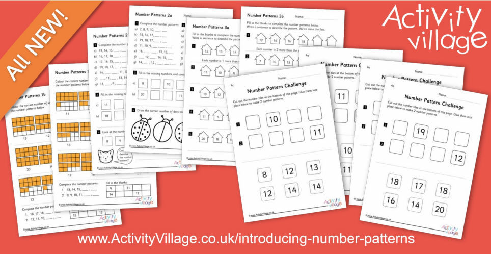 Introducing Number Patterns With Simple Worksheets Introducing Number Patterns With Simple Worksheets