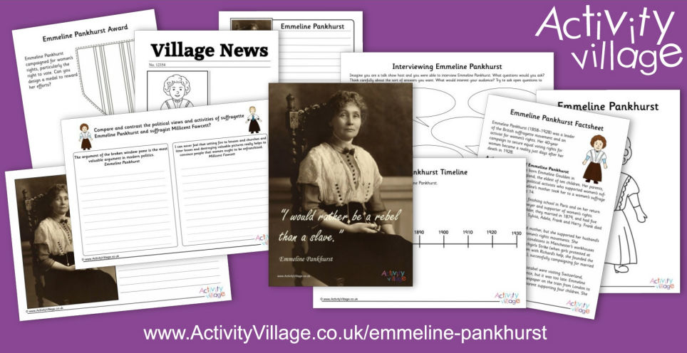 Learn About Emmeline Pankhurst and Enjoy Our Collection of Resources