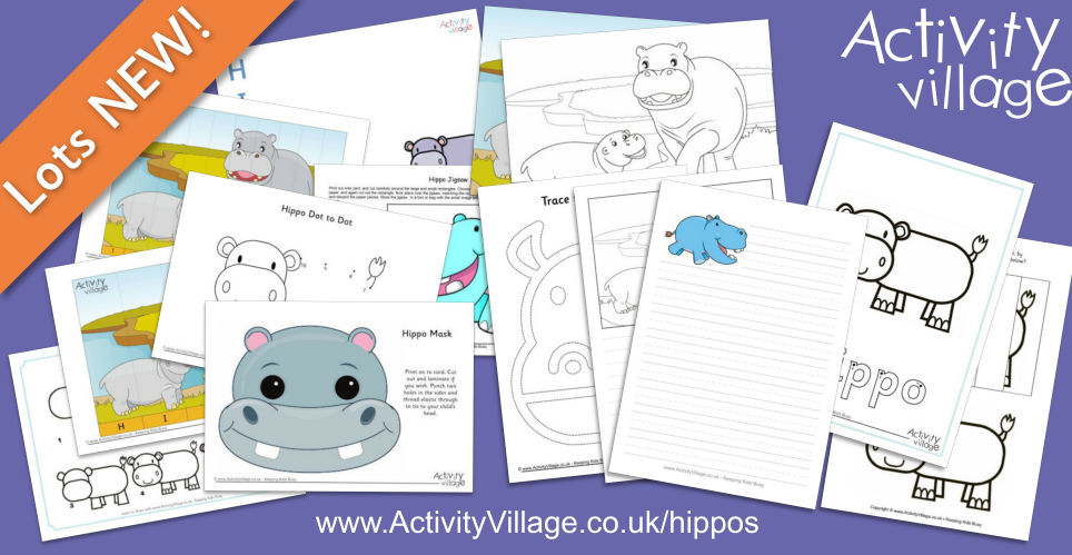 Learn About Hippos and Enjoy our Fun New Printable Activities