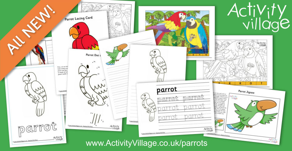 Explore Our New Parrot Activities...