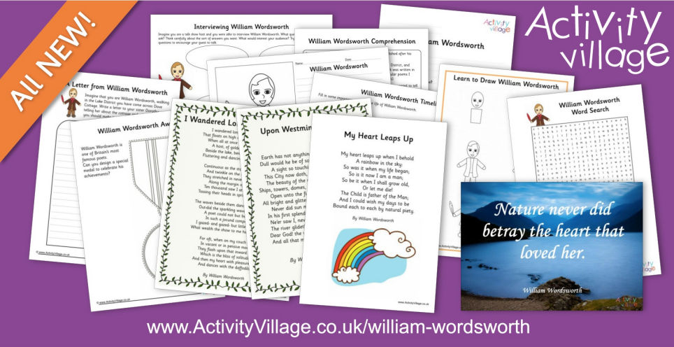 Learn About William Wordsworth... Learn About William Wordsworth...