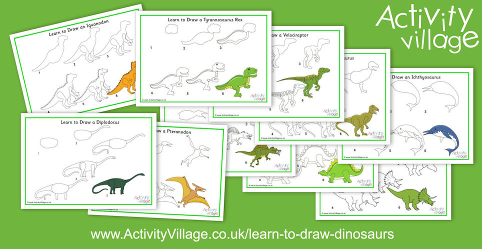 New Learn to Draw Dinosaur Printables New Learn to Draw Dinosaur Printables