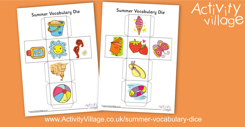 Learn Vocabulary with our Summer Vocabulary Dice Learn Vocabulary with our Summer Vocabulary Dice