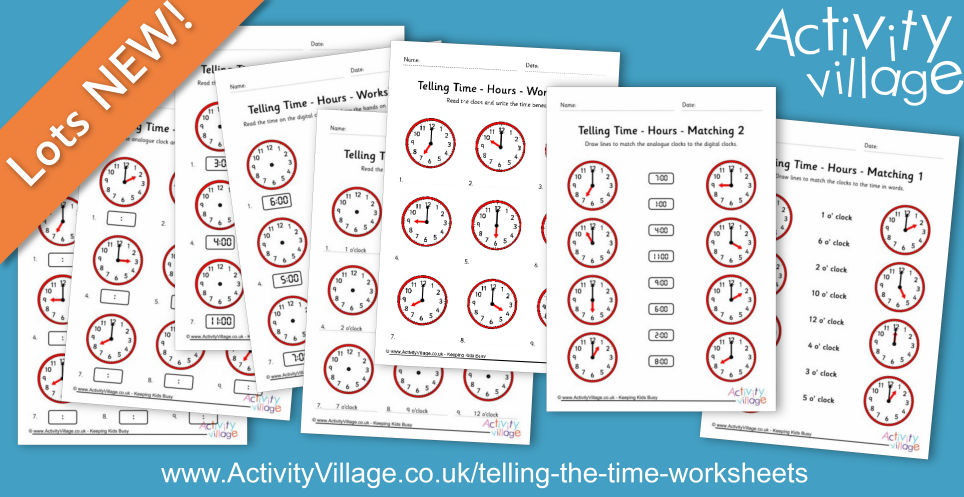 Learning the o' Clocks with 6 New Packs of Worksheets Learning the o' Clocks with 6 New Packs of Worksheets