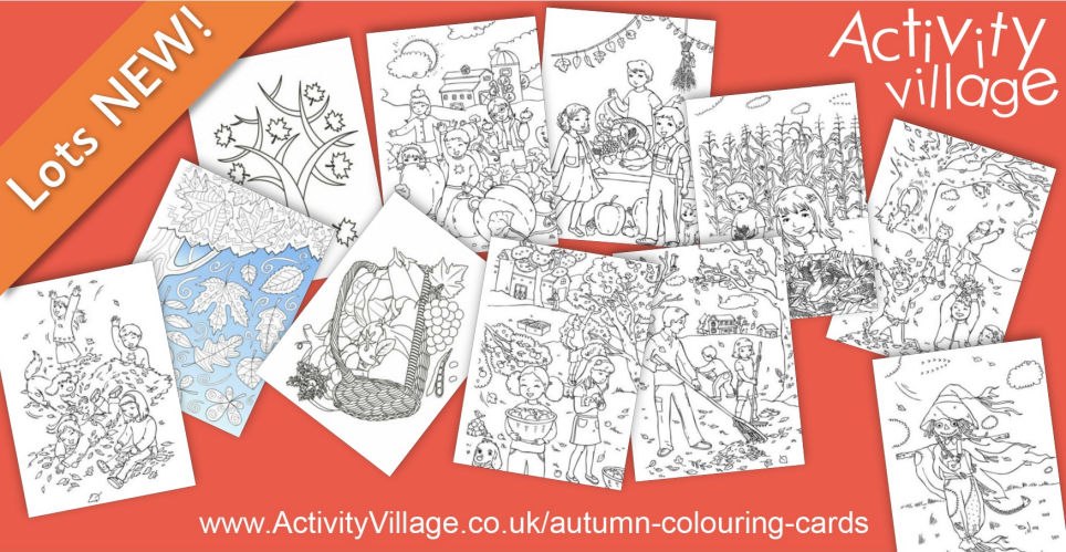 Lots of Lovely New Autumn Colouring Cards Just Added Lots of Lovely New Autumn Colouring Cards Just Added