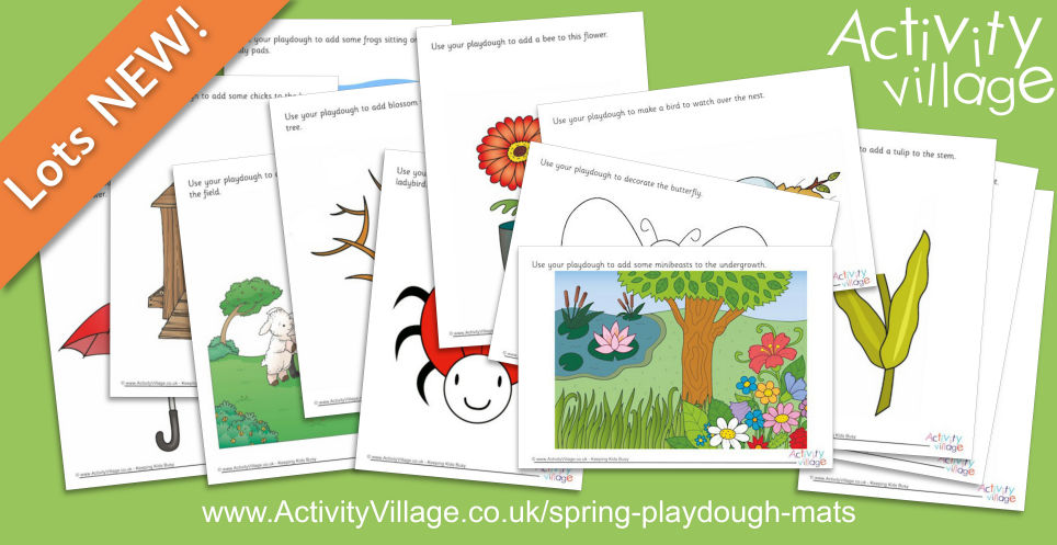 Lots of New Playdough Mats to Welcome the Arrival of Spring