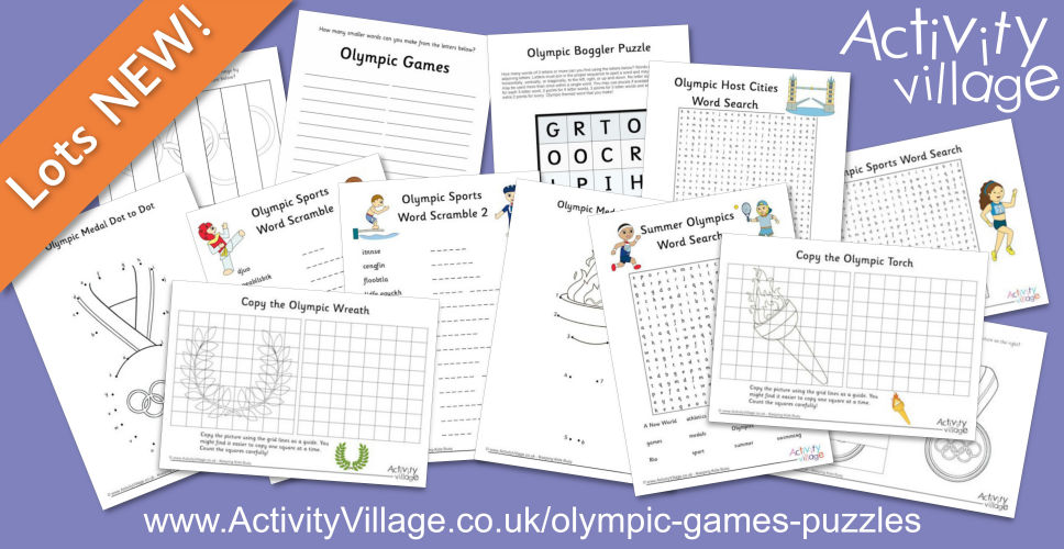 Lots of New Puzzles for the Summer Olympic Games