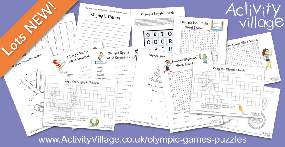 Lots of New Puzzles for the Summer Olympic Games Lots of New Puzzles for the Summer Olympic Games