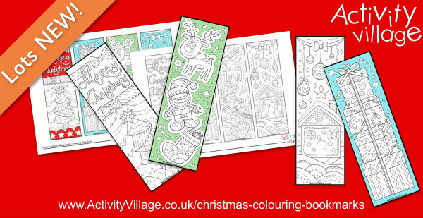 Lovely New Christmas Colouring Bookmarks Lovely New Christmas Colouring Bookmarks