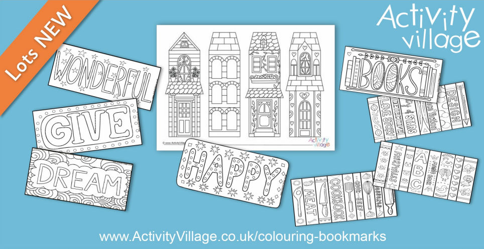 Lovely New Colouring Bookmarks in Interesting Designs ...