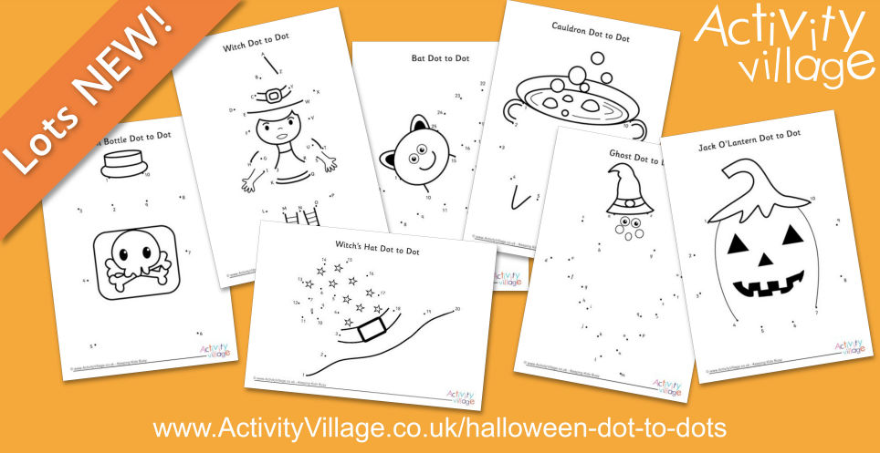 Lovely New Halloween Dot to Dots for the Kids Lovely New Halloween Dot to Dots for the Kids