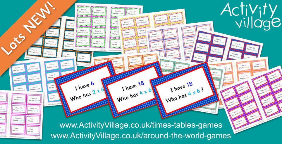 Make Learning Times Tables Fun with our Around the World Cards