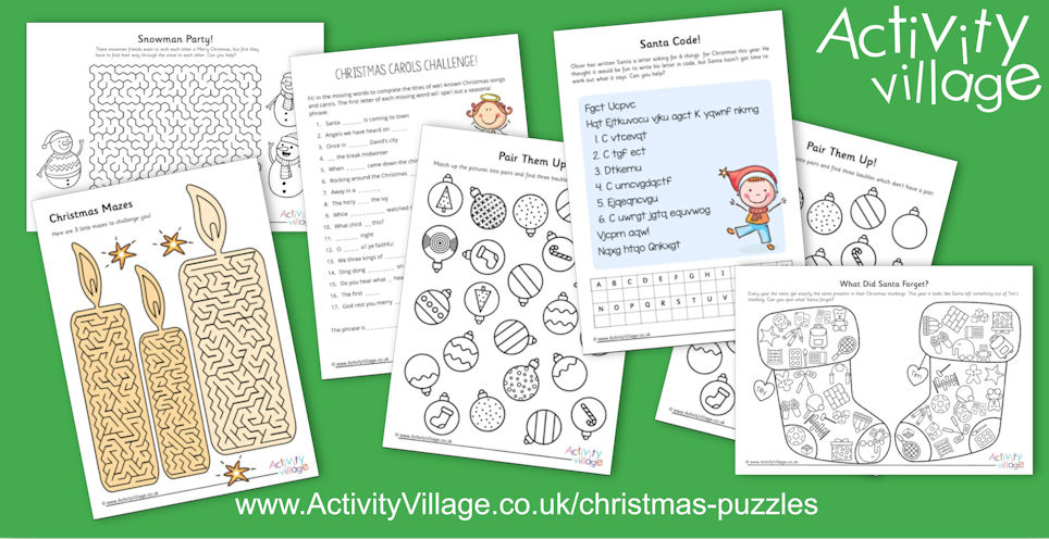 More Christmas Puzzles! More Christmas Puzzles!