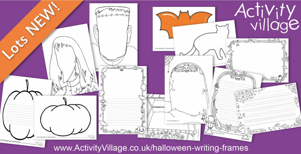 More Halloween Frames for Writing and Drawing Projects