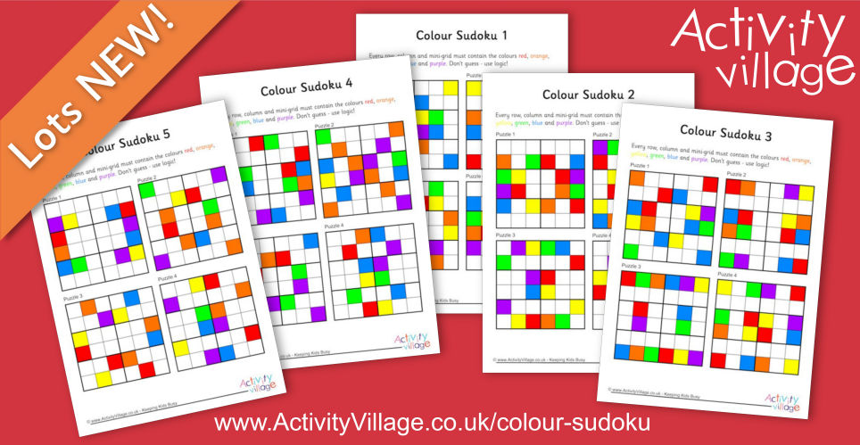 More of our Popular Colour Sudoku Puzzles