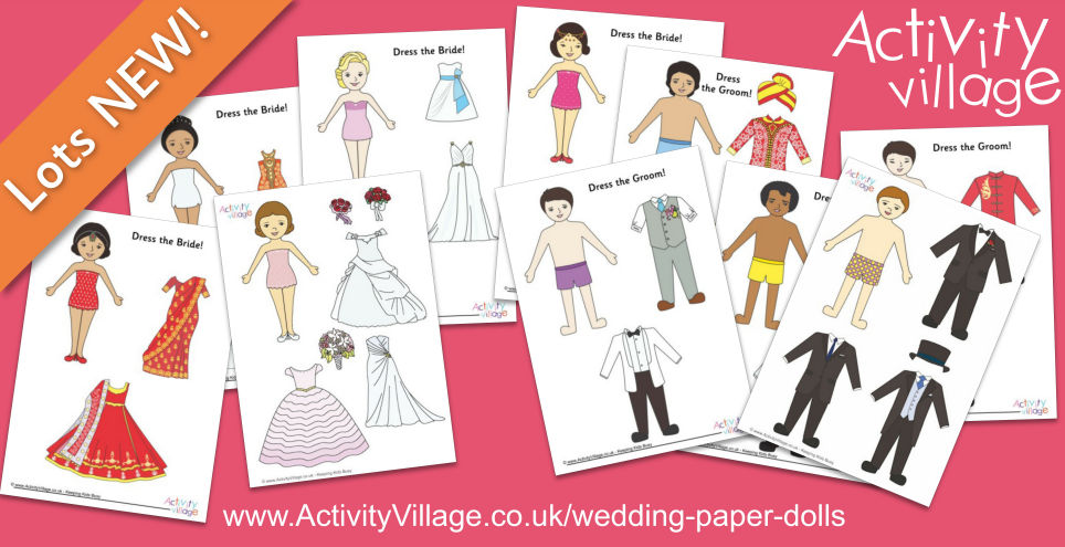 More Wedding Paper Dolls! More Wedding Paper Dolls!
