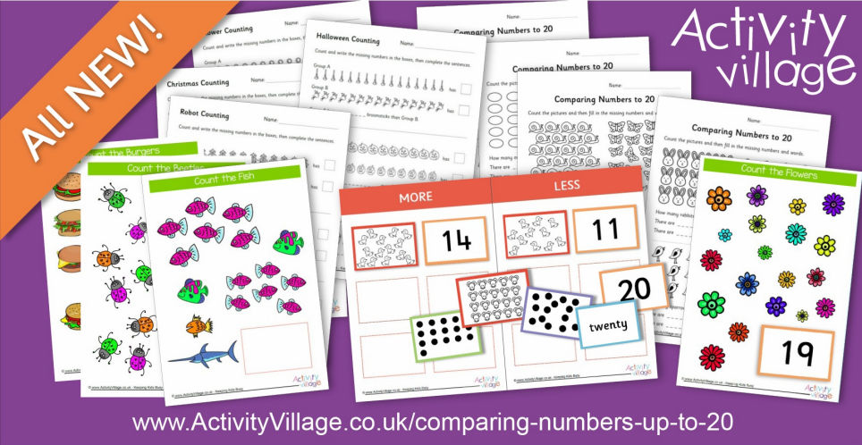 New Activities for Comparing Numbers up to 20 New Activities for Comparing Numbers up to 20
